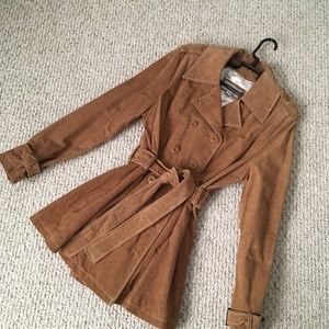 Real Camel Color Suede Jacket